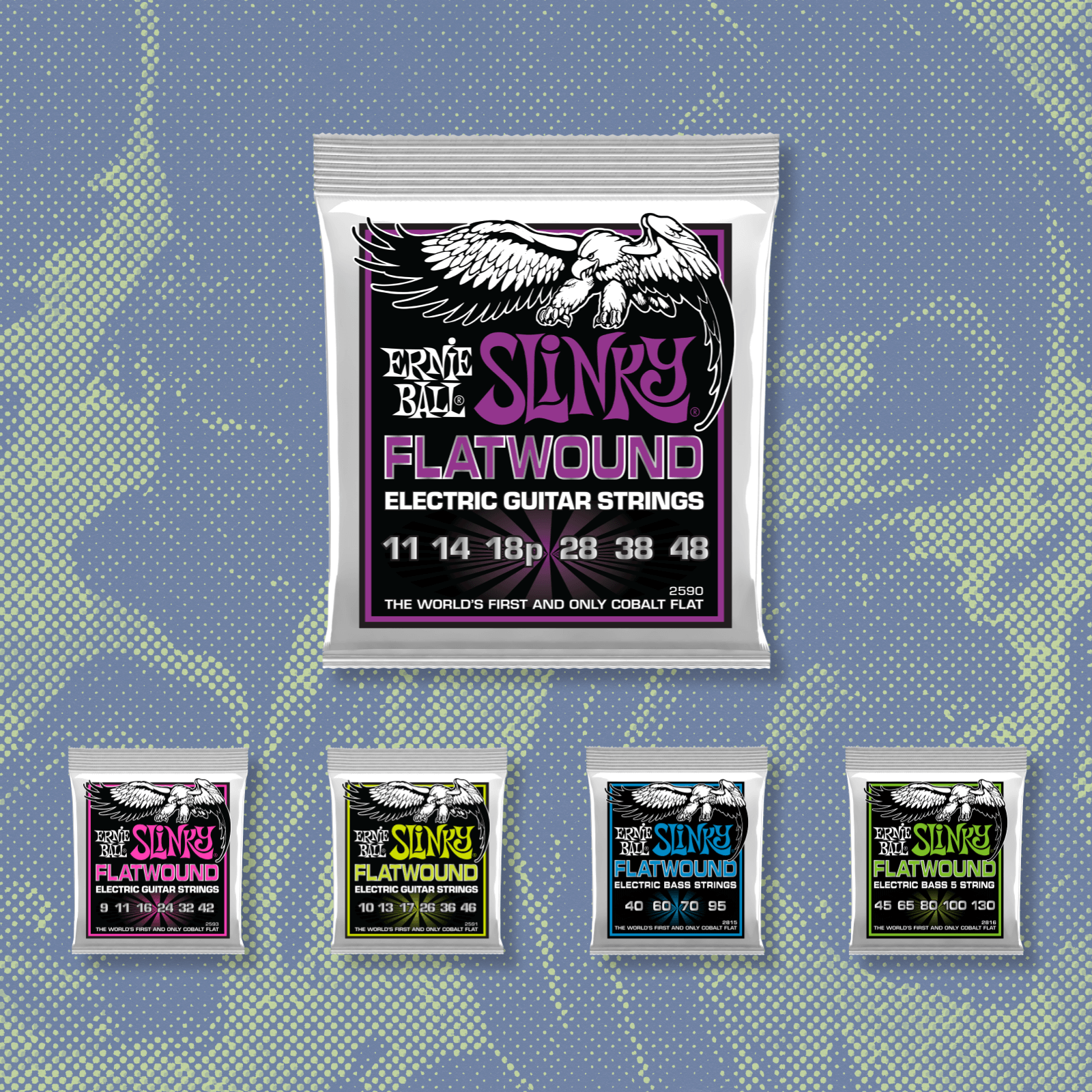 Серия Slinky Cobalt Flatwound Серия Slinky Cobalt Flatwound